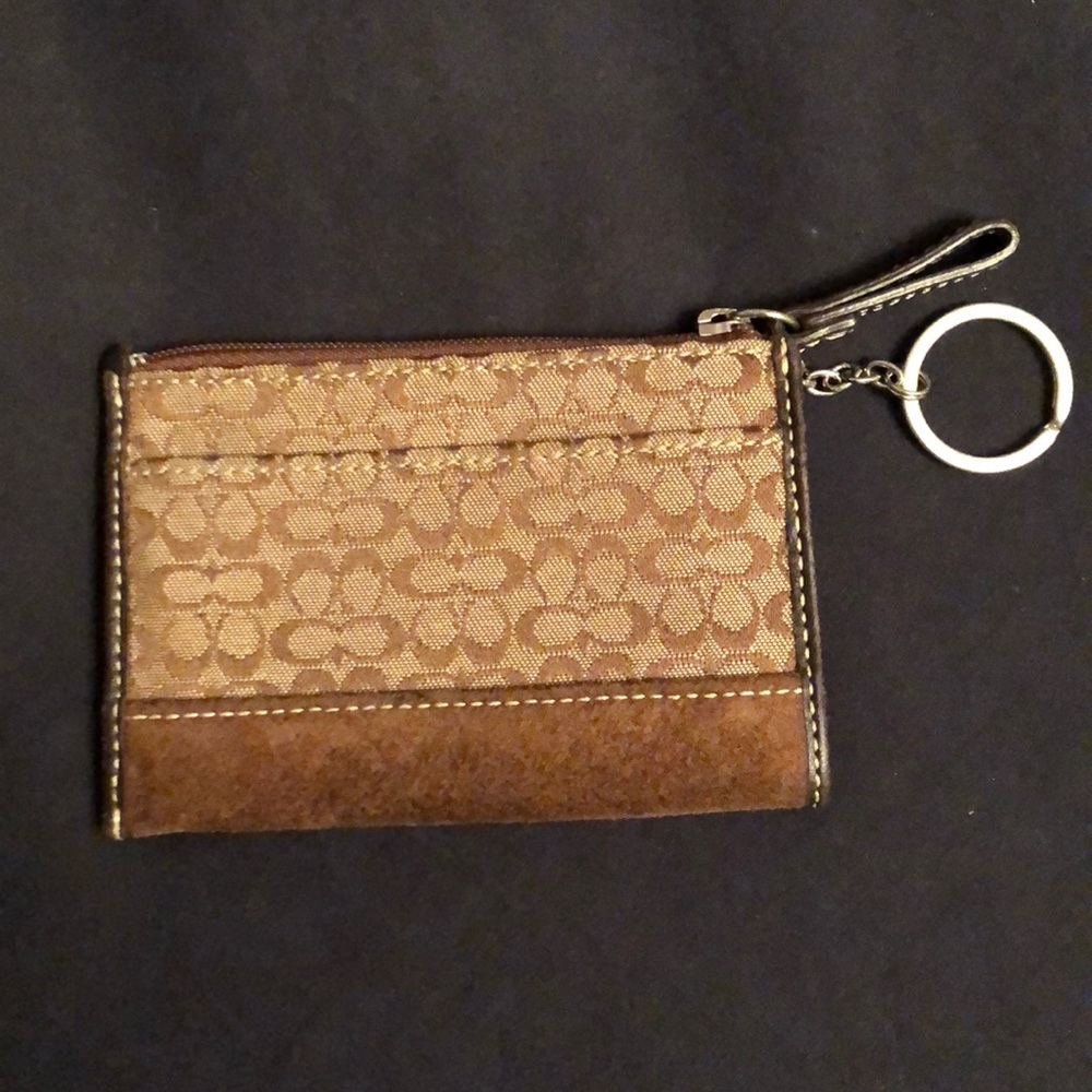 Coach key chain wallet